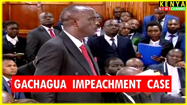 'WE WERE AFRAID OF WITCHES' Lawyer Danstan Omari tells Judges during Gachagua impeachment Case Court