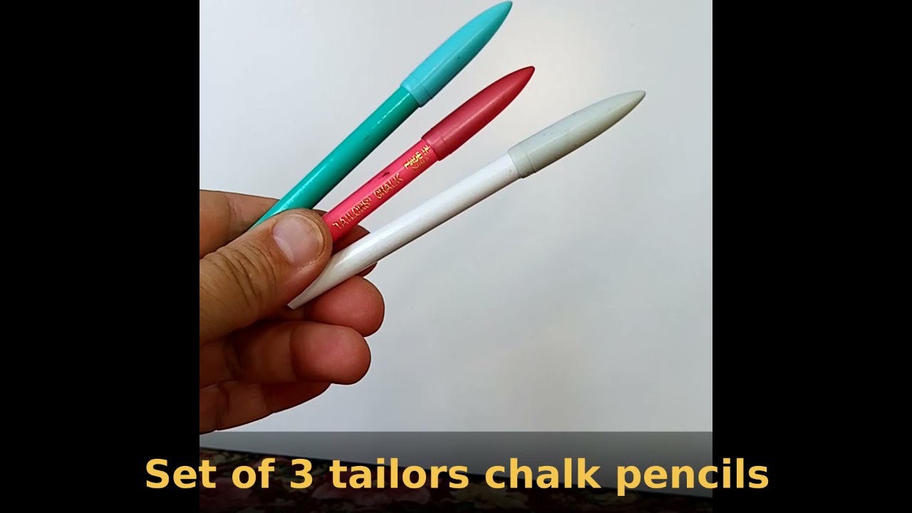 Set of 3 tailors chalk pencils from FeltSoapGood