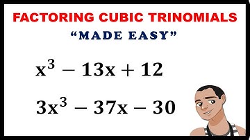 FACTORING CUBIC TRINOMIALS || MASE EASY