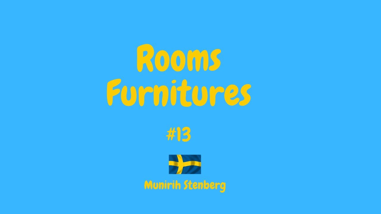 Learn Swedish How to learn ROOMS & FURNITURES words in Swedish 13 YouTube
