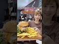 【大食い】福島で5段ハンバーガー5分以内完食無料チャレンジ！【三宅智子】