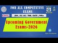 ✍️Upcoming  STATE &amp; CENTRAL Government Exams - 2026✍️/🥇Self Preparations - Aspirants🥇|🔥Civil Wings🔥|