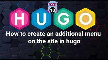 How to create an additional menu on the site in hugo