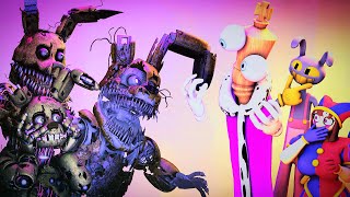 THE AMAZING DIGITAL CIRCUS EPISODE 2 VS FNAF SPRINGTRAP MULTIVERSE