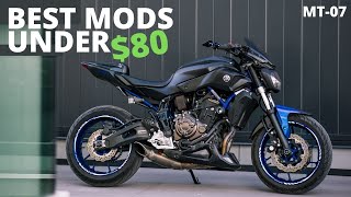 5 Cheap Yamaha MT07 Mods!