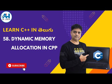 58. Dynamic Memory Allocation in C++ | C++ Programming Course in Telugu