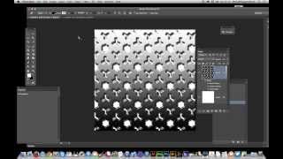 Photoshop CC tutorial  : Create bevel mesh / overlay using pattern fills symmetry scripts HOW TO
