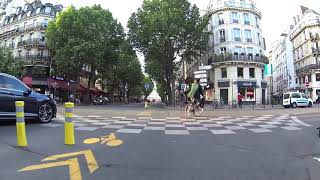 Paris Pop-up bike lanes - bandes cyclables post-confinement, axe Nord-Sud