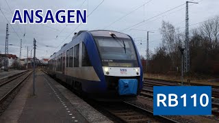 [Mitteldeutsche Regiobahn] Ansagen der RB110 Leipzig Hbf - Döbeln Hbf