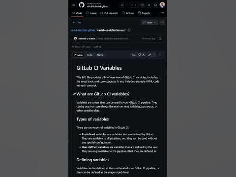 Mastering GitLab CI Variables: A Comprehensive Guide #shorts - YouTube
