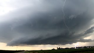 7/11/15 INCREDIBLE Illinois Supercells! Intense Lightning - Carlinville, IL Area