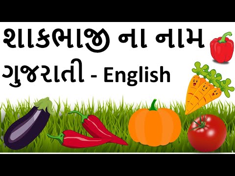 Vegetable Names in English and Gujarati | શાકભાજીના નામ - ગુજરાતી અને અંગ્રેજીમાં