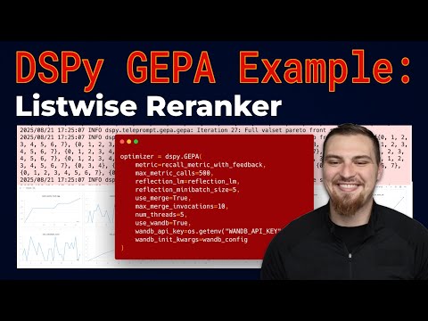DSPy GEPA Example: Listwise Reranker - video from Weaviate