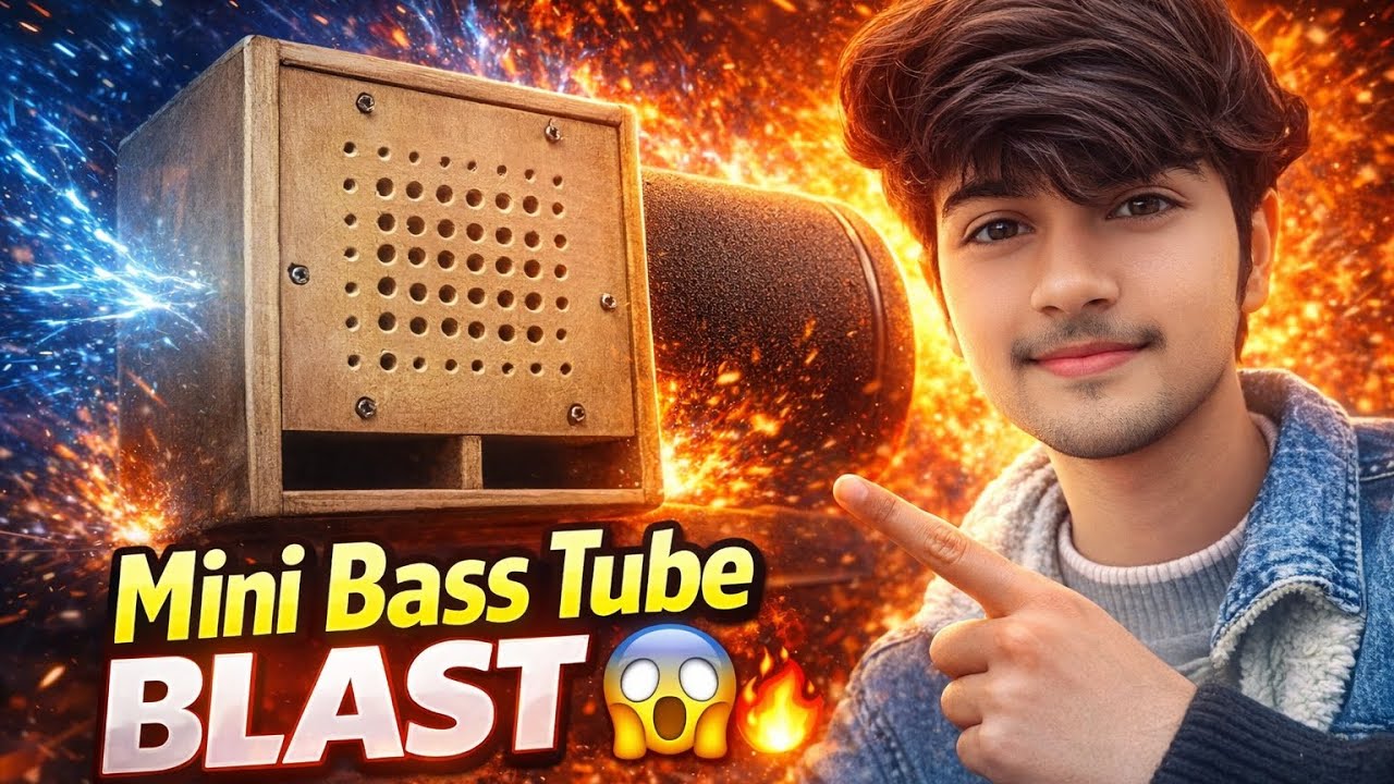 Mini Bass Tube कैसे बनाये 😱#djremix  #speaker #diy #bass 
