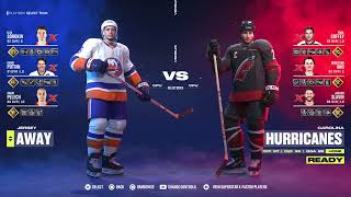 EA Sports NHL 24 Round 1 playoffs New York Islanders vs Carolina Hurricanes game 5 (CAR leads 3-1)