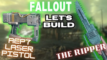3D PRINTED Fallout Ripper And AEP7 Laser! #cosplay #3dprinting