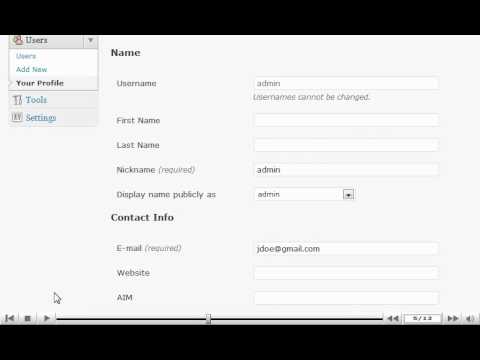 Edit your profile in WordPress by VodaHost web hosting