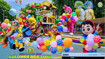 5 VERSI LAGU BALONKU ADA LIMA BARU‼️VIDEO KLIP ONDEL JOGET DAN BADUT LUCU FEAT LABUBU JOGET BERSAMA