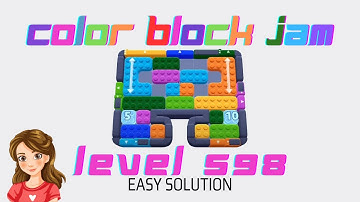 Color Block Jam Level 598 Easy Solution Walkthrough