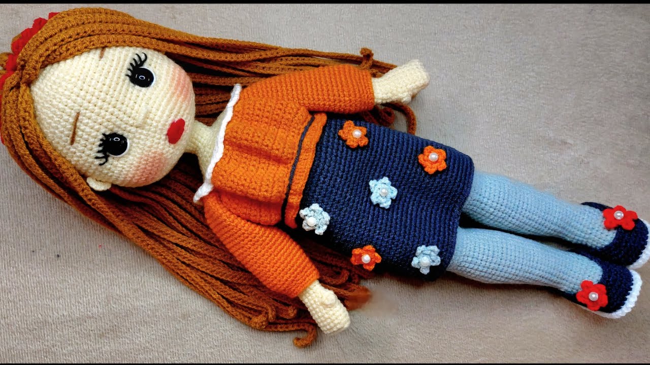 ☘️قسمت دوم بافت عروسک با قلاب