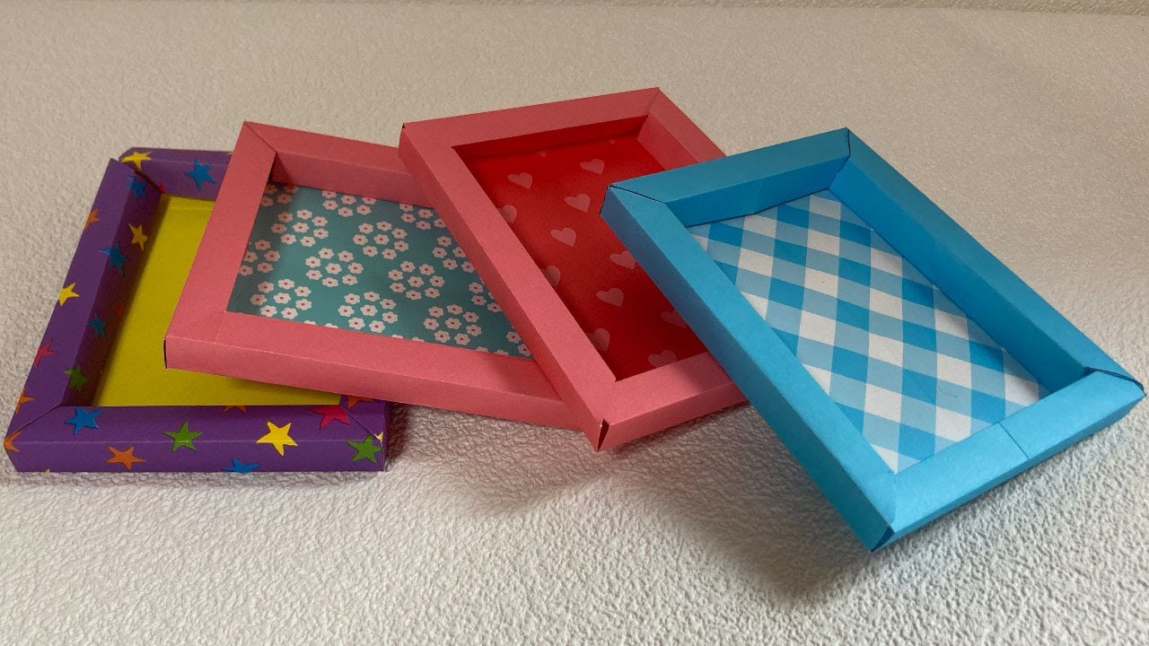 【実用折り紙】シンプルな写真入れ・フレーム（音声解説付き）