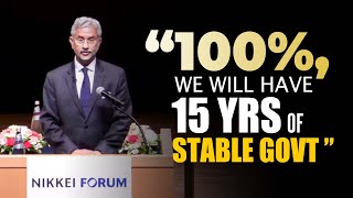'100%, we will have 15 yrs of stable govt, even longer...'Jaishankar confident of PM Modi’s comeback