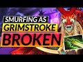 How to RANK UP with EVERY HERO - GRIMSTROKE MID SMURF Tips ANALysis - Dota 2 Guide