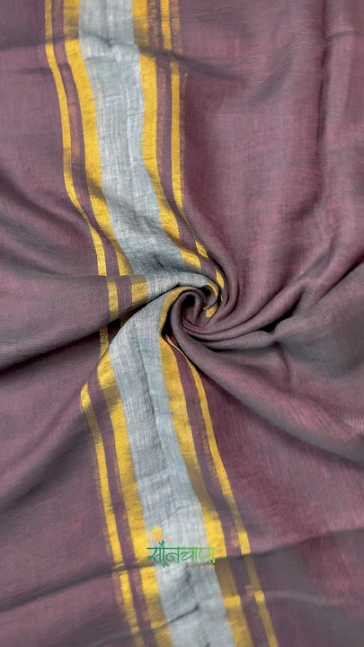 Understated luxury in every drape #zarisaree #goldzari #zari #zariwork #linensarees #organzasarees