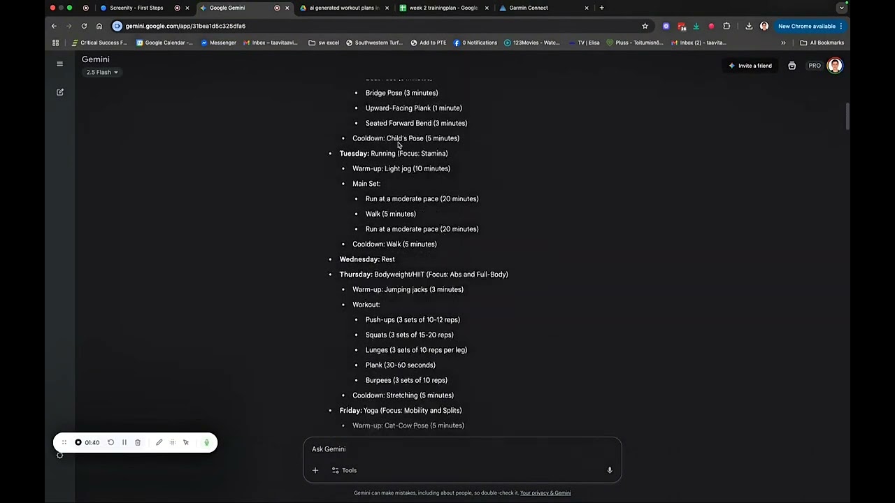 How I Use AI to Create  Upload Personalized Training Plans to My Garmin Connect