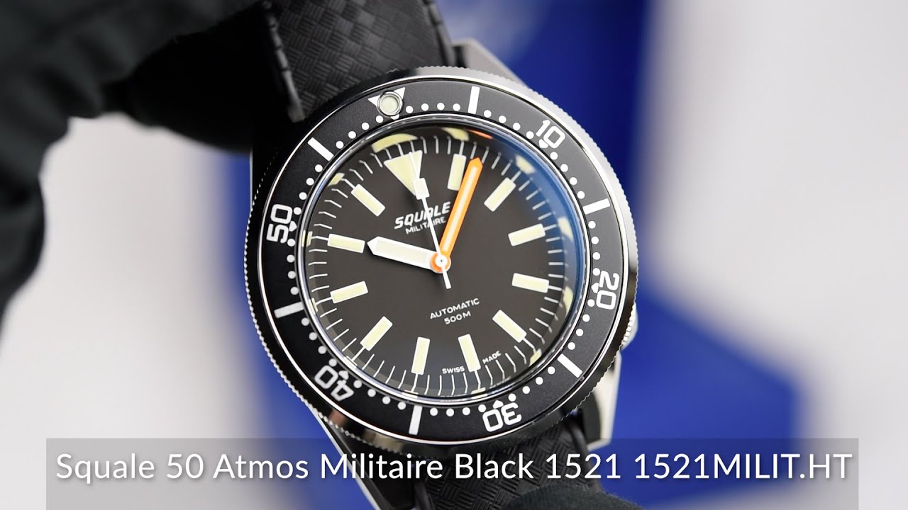 Squale 50 Atmos Militaire Black 1521 1521MILIT.HT