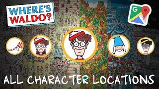 wheres waldo? in google maps all character locations