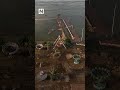 Drone footage reveals scale of flooding in Syria's Deir Ezzor.