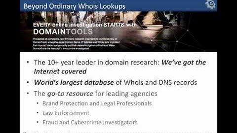 DomainTools Whois Tutorial