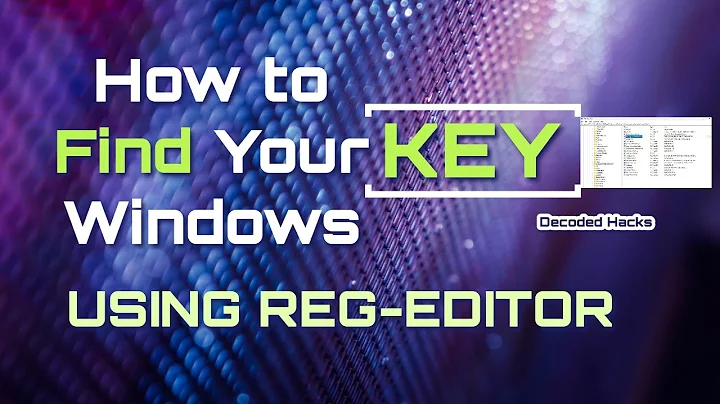 Find Your Windows Key in Seconds Using Registry Editor (No Software Needed!)