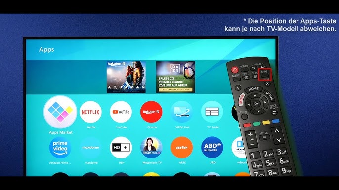 Install apps on Panasonic TVs