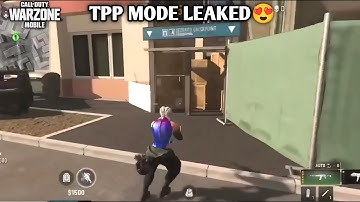 TPP MODE LEAKED😍 & TRAINING MODE GAMEPLAY WARZONE MOBILE