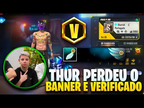 Garena confirma retirada do verificado de Thurzin no Free Fire