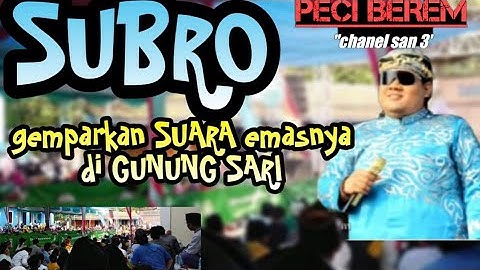 Ustad Subro Alfarizi Artis Mengaji dengan Suara Emasnya Gemparkan jamaah Maulid Gunung Sari