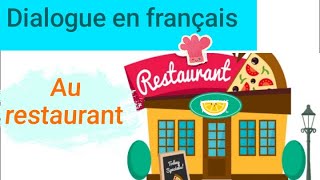 Dialogue en français entre serveur et client /au restaurant(french  conversation)