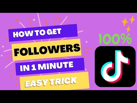 HOW TO GET FOLLOWERS ON TIKTOK ️ EASY TRICK 🤫 - YouTube