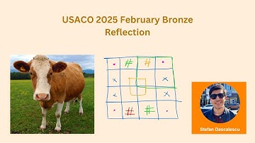 USACO February 2025 Bronze Problem 1 - Reflection - Solution