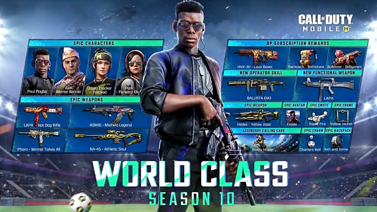 Soccer Legends Deploy in Call of Duty®: Mobile Season 10 — World Class