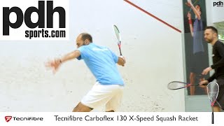 Tecnifibre Carboflex 130 X-Speed squash racket review with Marwan El Shorbagy