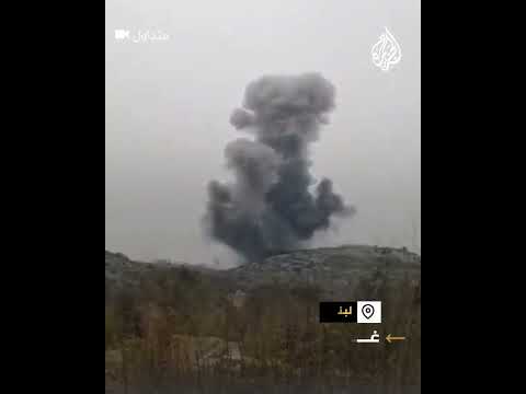 تصاعد ألسنة الدخان من مناطق جنوب لبنان جراء غارات إسرائيلية 