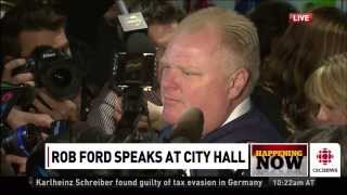 Toronto Mayor Rob Ford Says He Gets Enough Pussy To Eat At Home