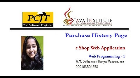 Web Project Task 35 | 1st year | Semester 01 | Java Institute | eShop web application