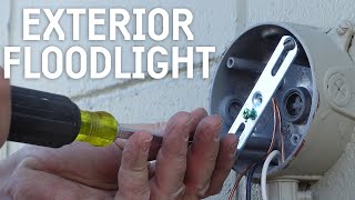 HOW TO INSTALL FLOODLIGHTS (Safe, Watertight, and Properly Grounded)