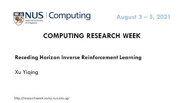 Receding Horizon Inverse Reinforcement Learning by Yiqing Xu
