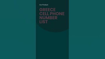 Greece Cell Phone Number List | Bulk Email Data