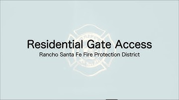 Gate Access Intro - Residential